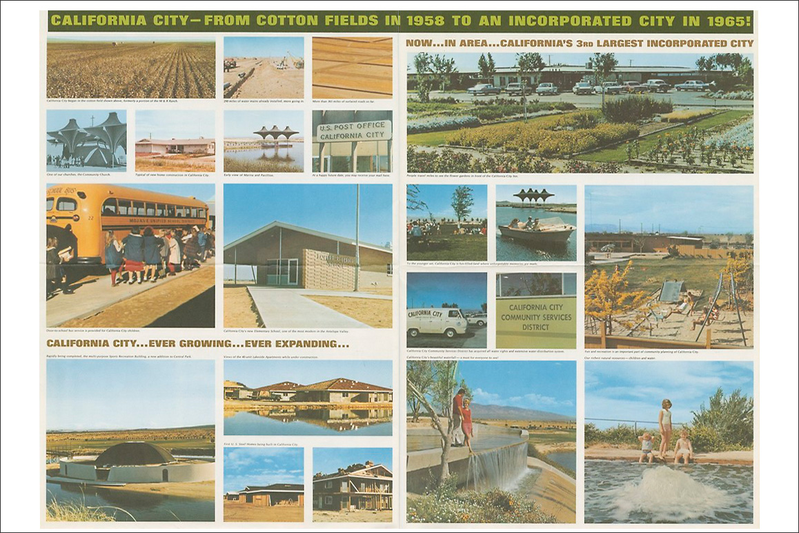 A print advertisement for California City. Circa 1965. Smith & Williams records, Architecture and Design Collection. Art, Design & Architecture Museum; University of California, Santa Barbara.
